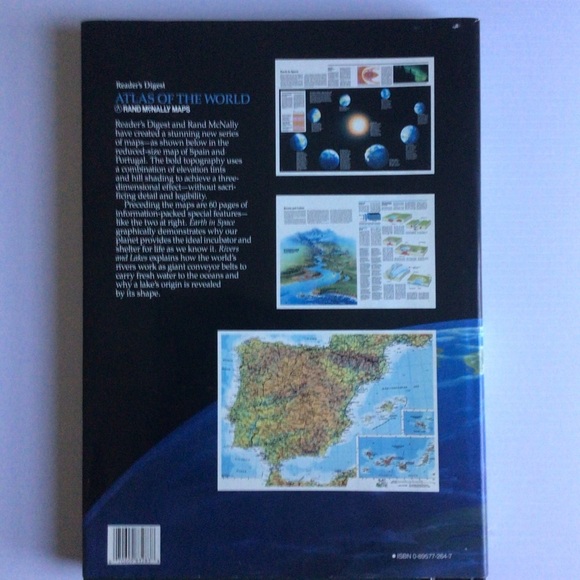 Atlas of the World by Rand McNally Maps Hardcover Book - Picture 2 of 11